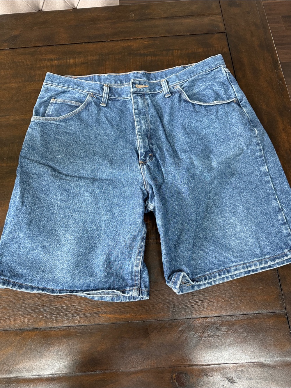 Wrangler Men's Light Blue Denim Jean Shorts